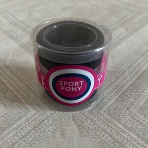 L. Erickson Sport Pony Black Hair Ties - Set of 5